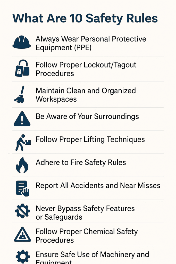 What Are 10 Safety Rules?