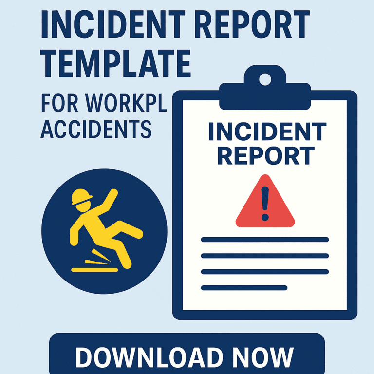 Free Incident Report Template for Workplace Accidents