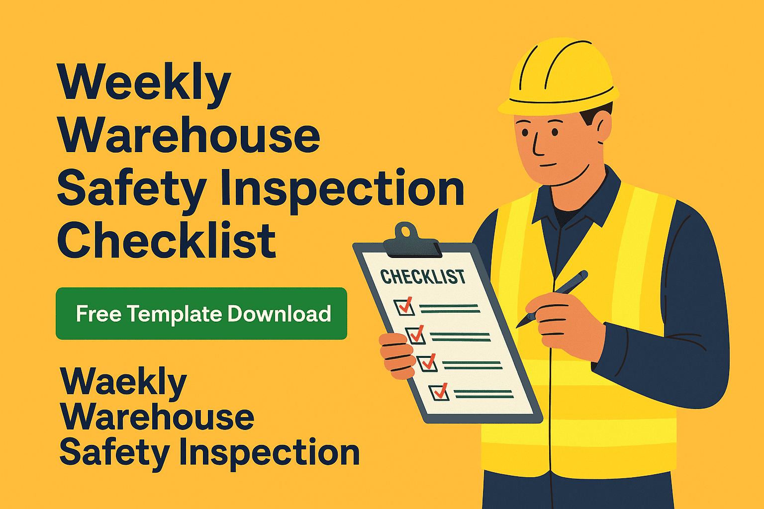Weekly Warehouse Safety Inspection Checklist | Free Template Download