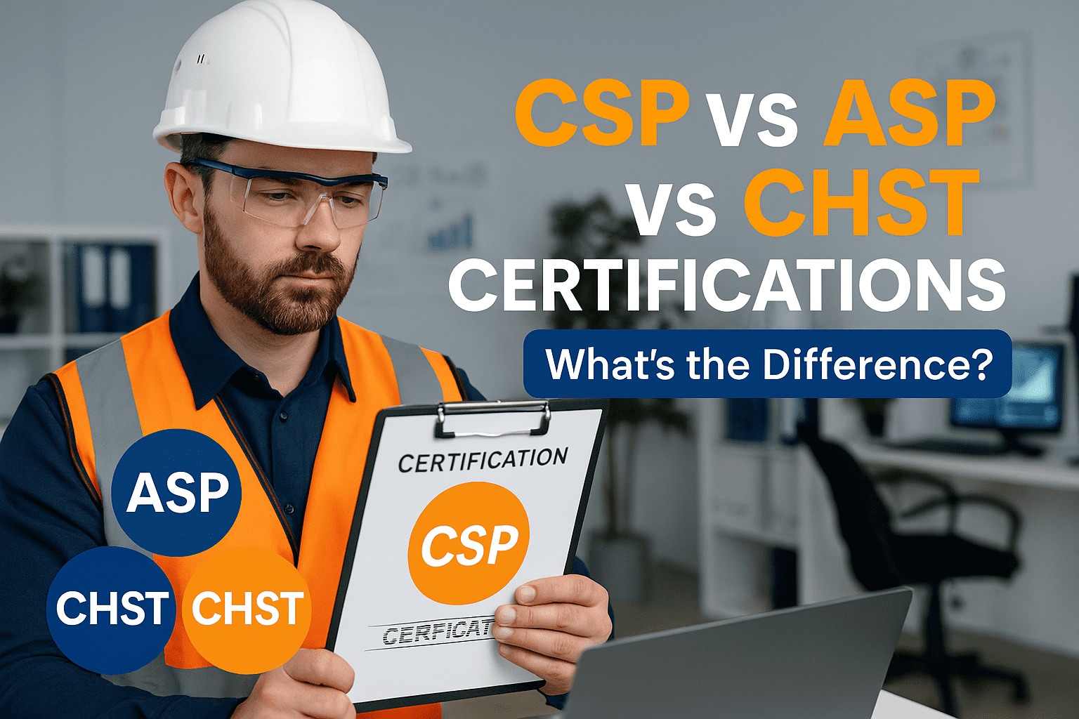 Difference Between CSP ASP and CHST Certifications