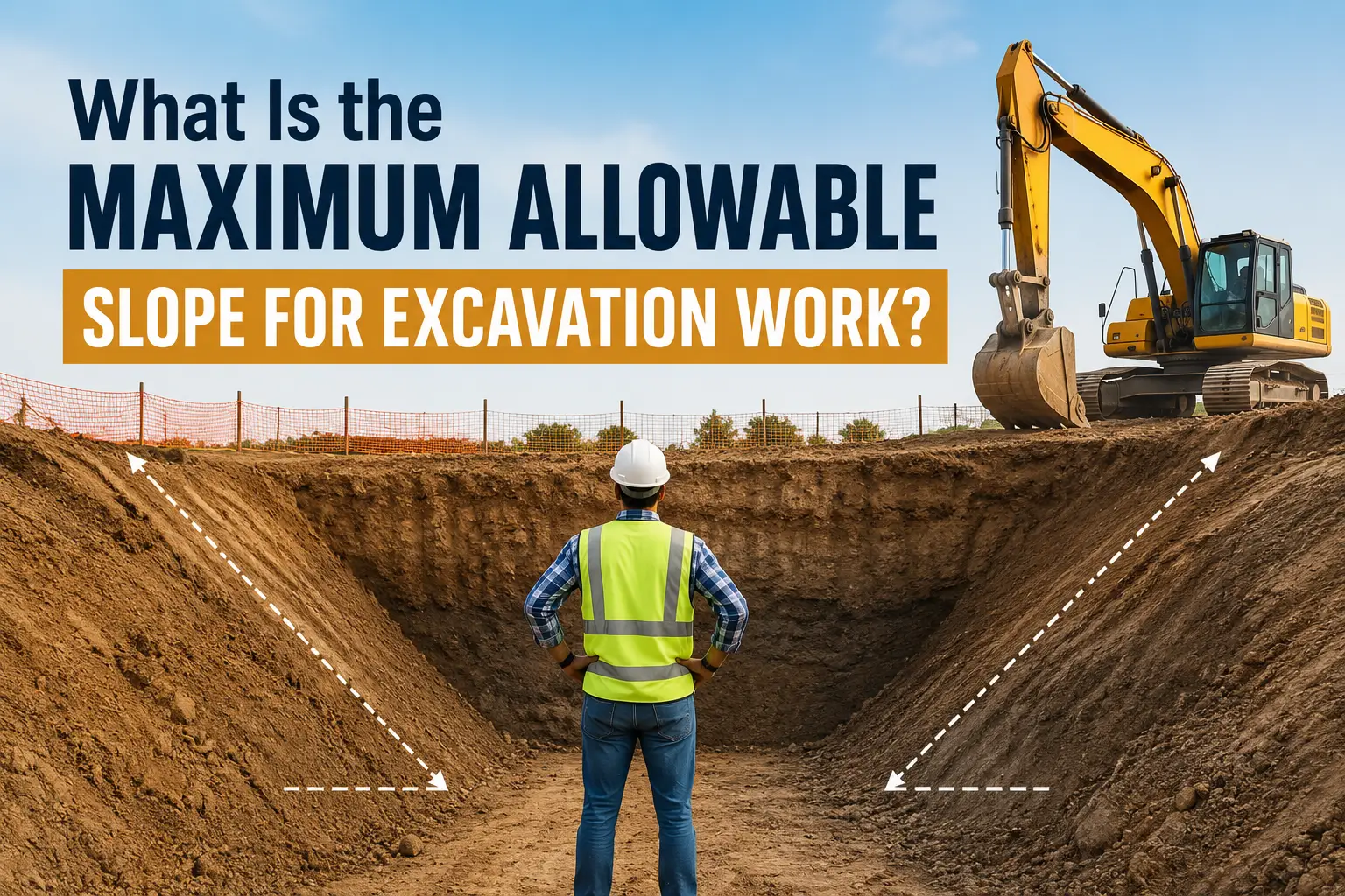 What Is the Maximum Allowable Slope for Excavation Work? - The HSE Coach