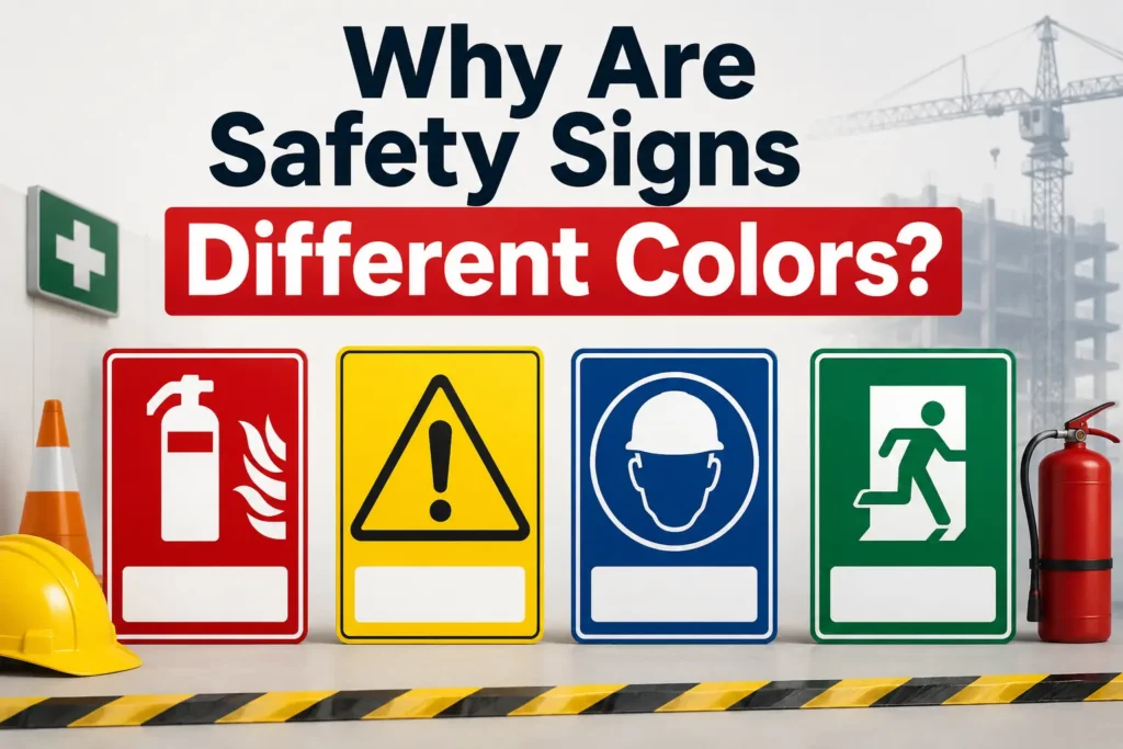 Red Safety Color Sign Why Are Safety Signs Different Colors? - The HSE Coach