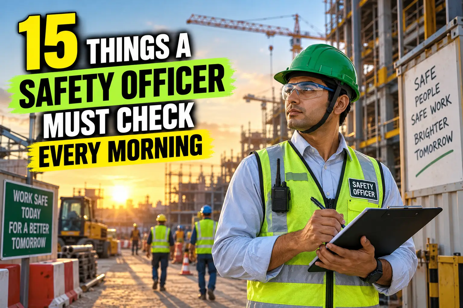 15 Things a Safety Officer Must Check Every Morning