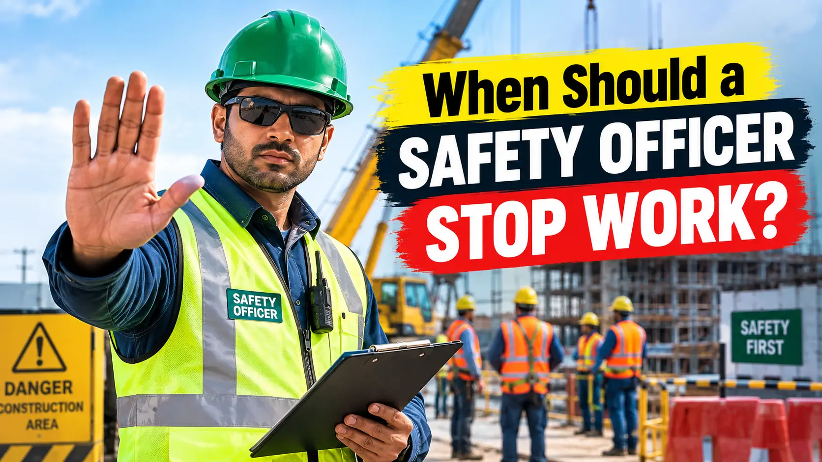 When Should a Safety Officer Stop Work?